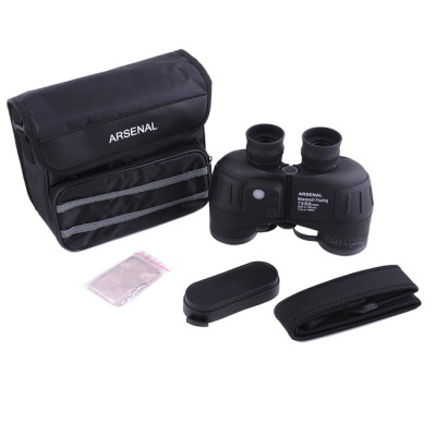Бинокль с дальномерной сеткой и компасом Arsenal 7x50 (NB61-0750C1 Black)
