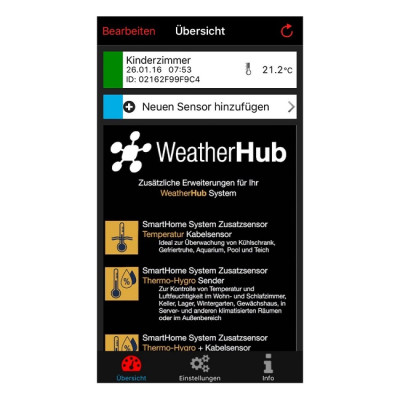 Метеостанція для смартфона TFA WeatherHub 31400102