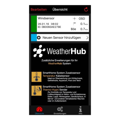 Метеостанція для смартфона TFA WeatherHub 31400602