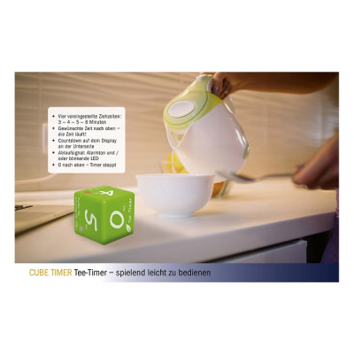 Таймер для приготування чаю цифровий TFA "CUBE-TIMER" 3–4–5–6 хвилин