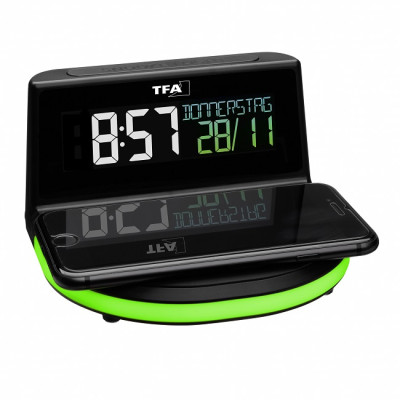 Годинник настільний TFA "CHARGE-IT WIRELESS" 60202801