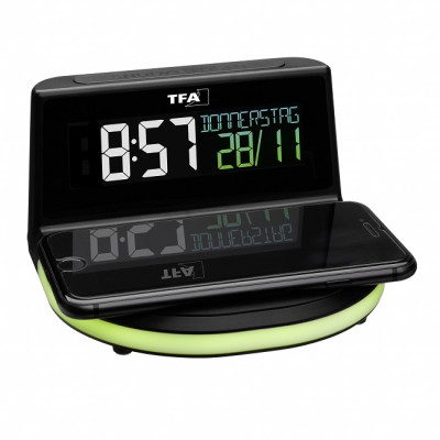 Годинник настільний TFA "CHARGE-IT WIRELESS" 60202801