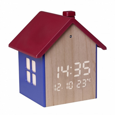 Будильник цифровой TFA в виде домика разноцветный 89x77x96 мм (60204606) Будильник цифровой TFA в виде домика разноцветный 89x77x96 мм (60204606)