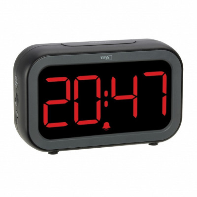 Будильник цифровой TFA LCD-LED BINGO HYBRID черный 132x41x81 мм (60204801) Будильник цифровой TFA LCD-LED BINGO HYBRID черный 132x41x81 мм (60204801)