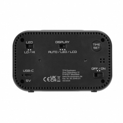 Будильник цифровой TFA LCD-LED BINGO HYBRID черный 132x41x81 мм (60204801) Будильник цифровой TFA LCD-LED BINGO HYBRID черный 132x41x81 мм (60204801)