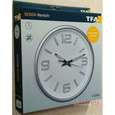 Годинник настінний безшумний TFA 60304002