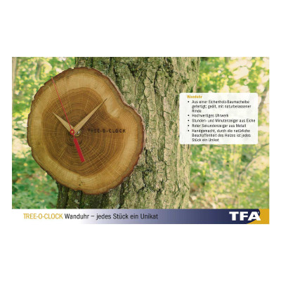 Годинник настінний TFA Tree-o-clock 60304608