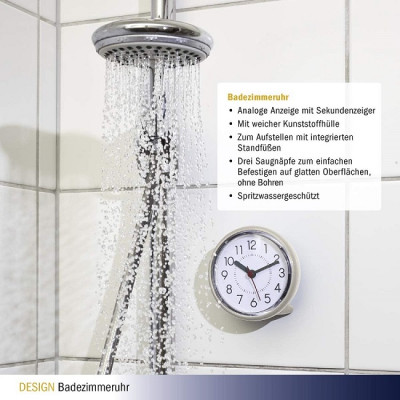 Годинник для ванної кімнати безшумний TFA 60305502