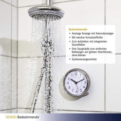 Годинник для ванної кімнати безшумний TFA 60305510