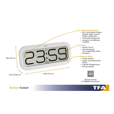 Годинник настільний TFA BimBam 60451402
