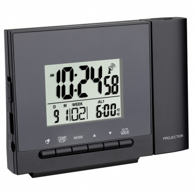 Проекційний годинник з термометром і DCF сигналом TFA 60501301