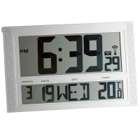 Годинник настінний з термометром TFA XXL 981090